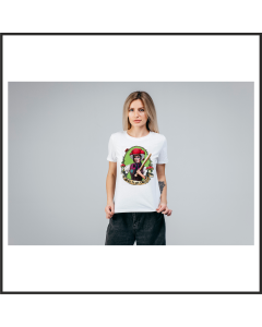Girly-Shirt "Keule" weiß