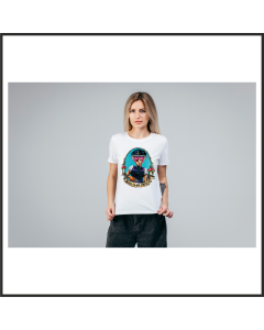 Girly-Shirt "Revolver" weiß
